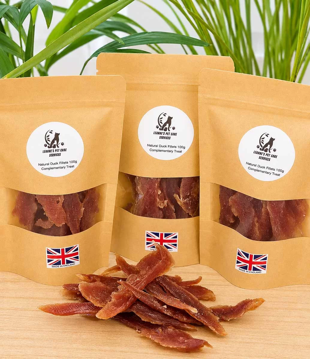 100% natural air-dried duck fillets for dogs. High in protein and free from artificial colours, flavours and preservatives.