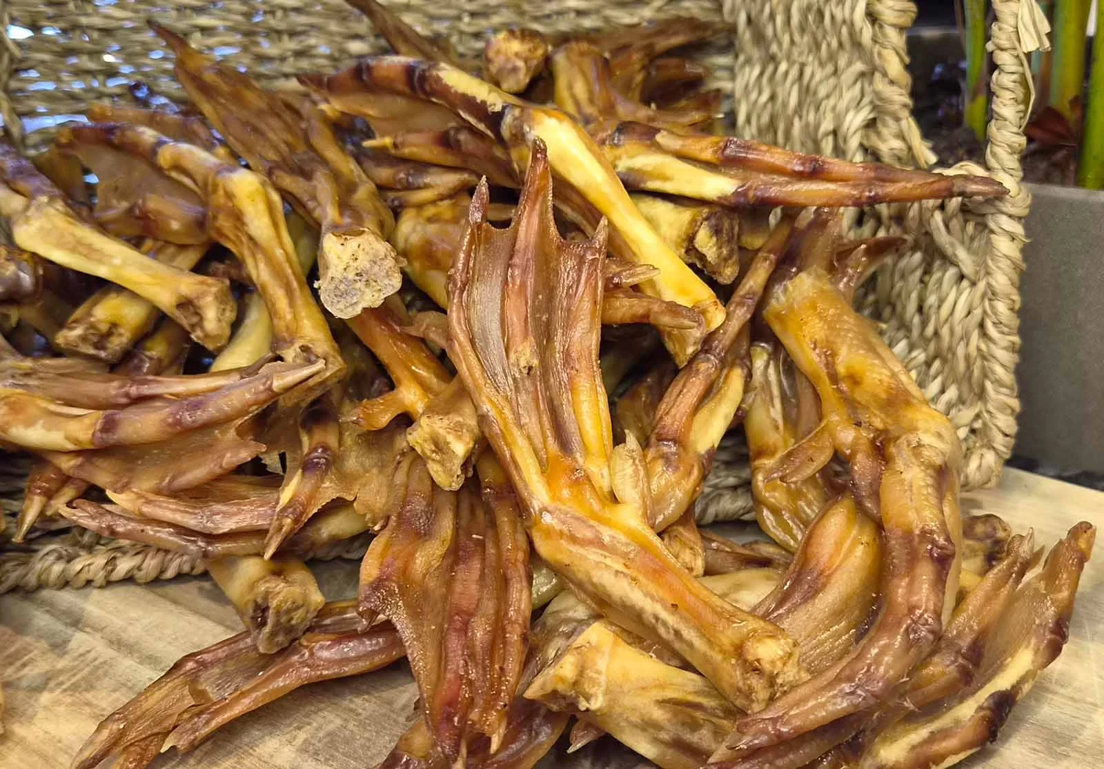 Natural duck feet dog treats from Leanne’s Pet Care Services